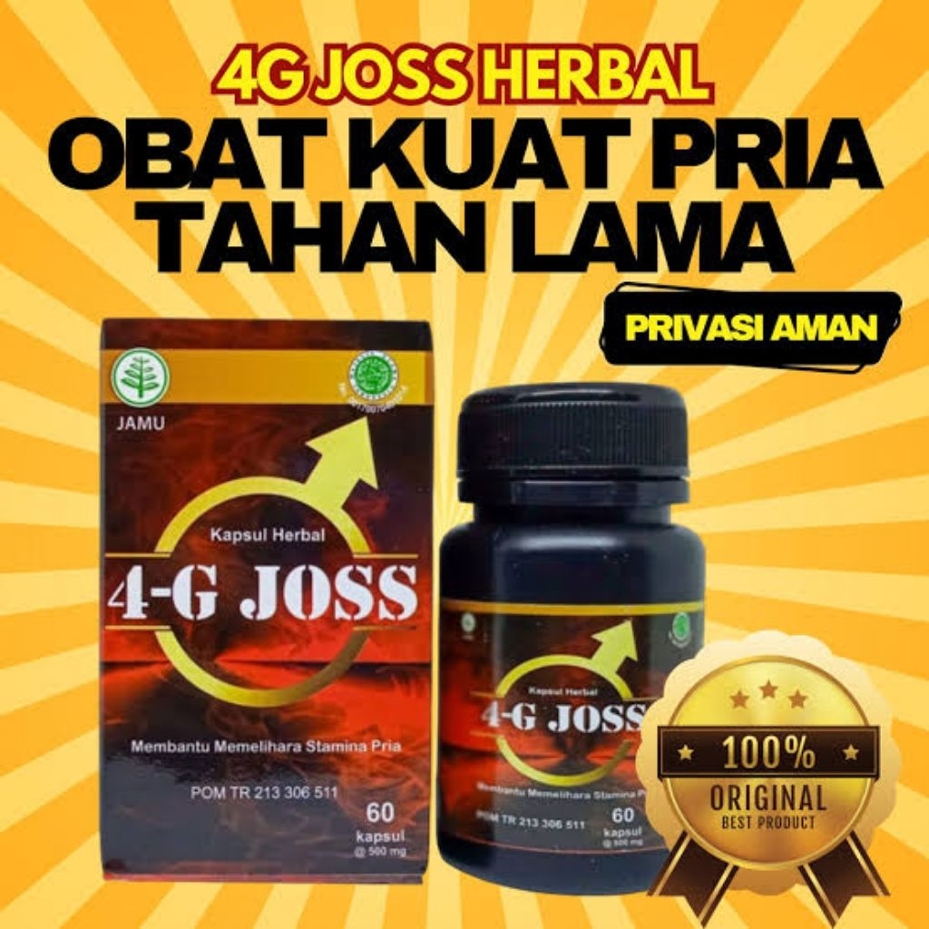 4g Joss Kapsul Herbal Membantu Memelihara Stamina Pria BPOM 4G-Joss