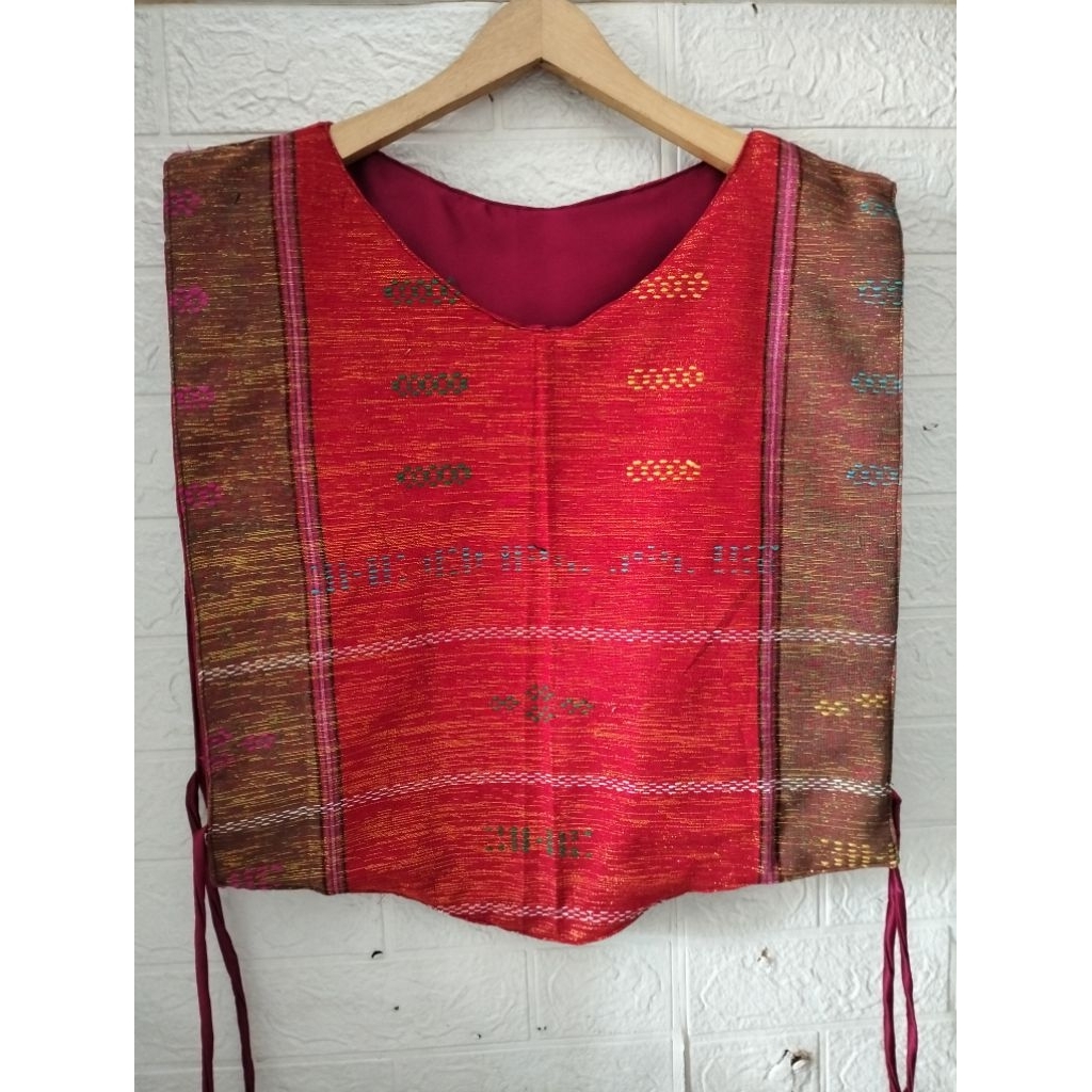 rompi ulos/outer ulos Batak vest Batak #fashionbatak