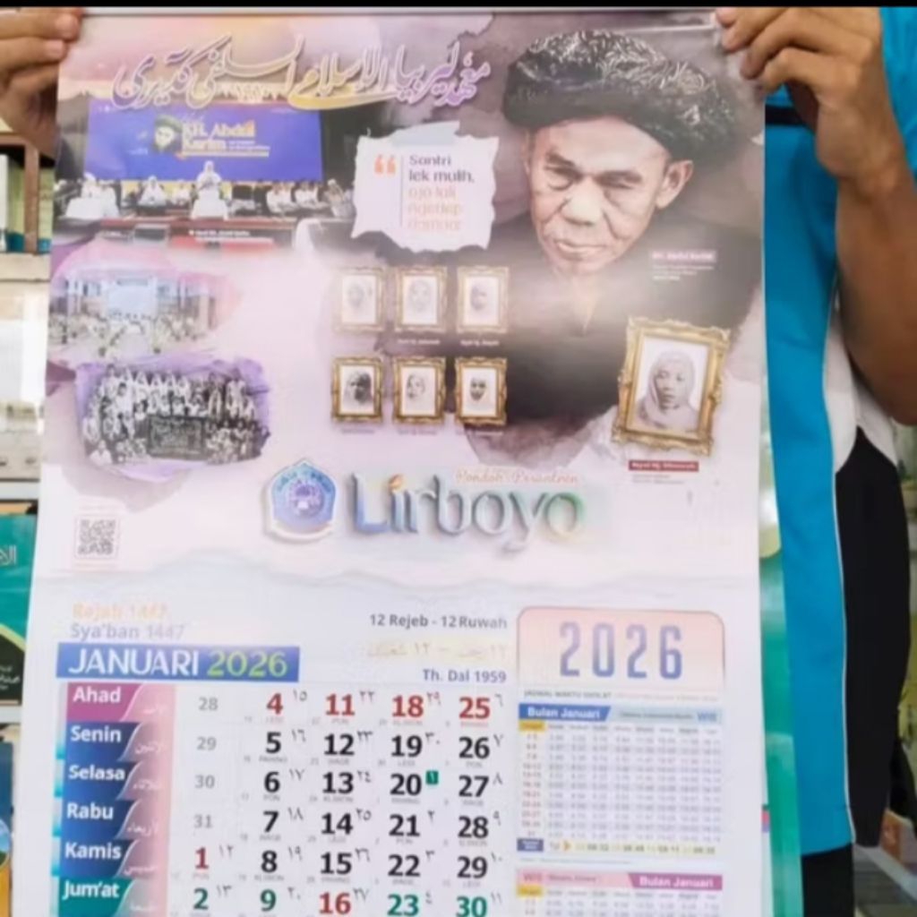 KALENDER LIRBOYO 2026/DINDING/Kediri Jawa Timur Indonesia