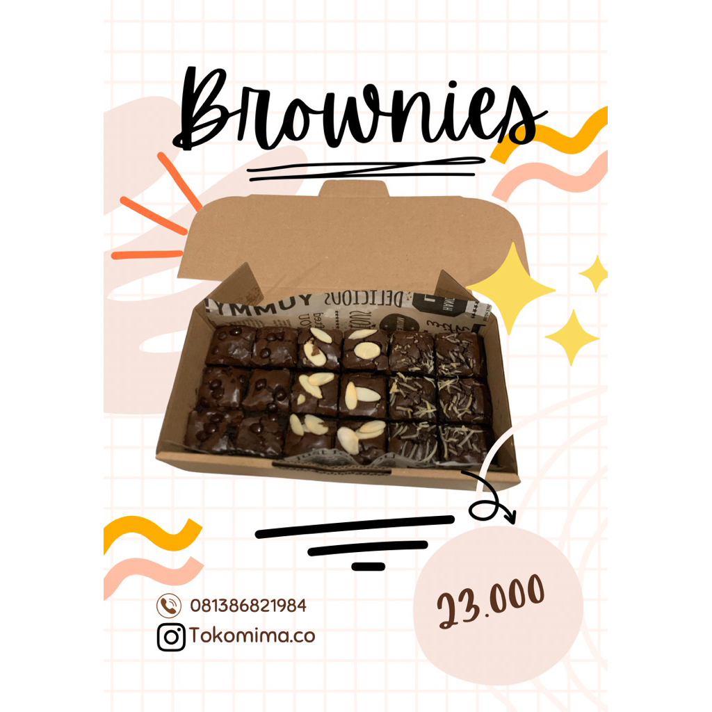 FUDGY BROWNIES 20 x 10 | BROWNIES PANGGANG | HAMPERS BROWNIES