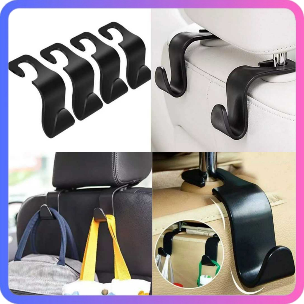 Gantungan Barang Mobil Multifungsi Car Headrest Hook Hanger Holder Car Organizer Hanger Hook