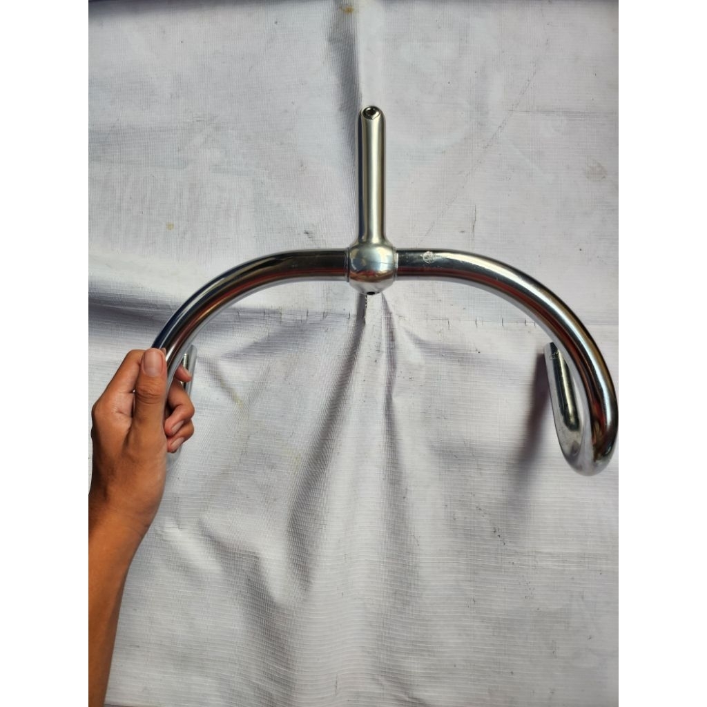 Barset, quilstem Nitto Pearl 100mm, Trackbar Nitto Craft Njs 360mm, Used(Stem dent Seperti di foto)