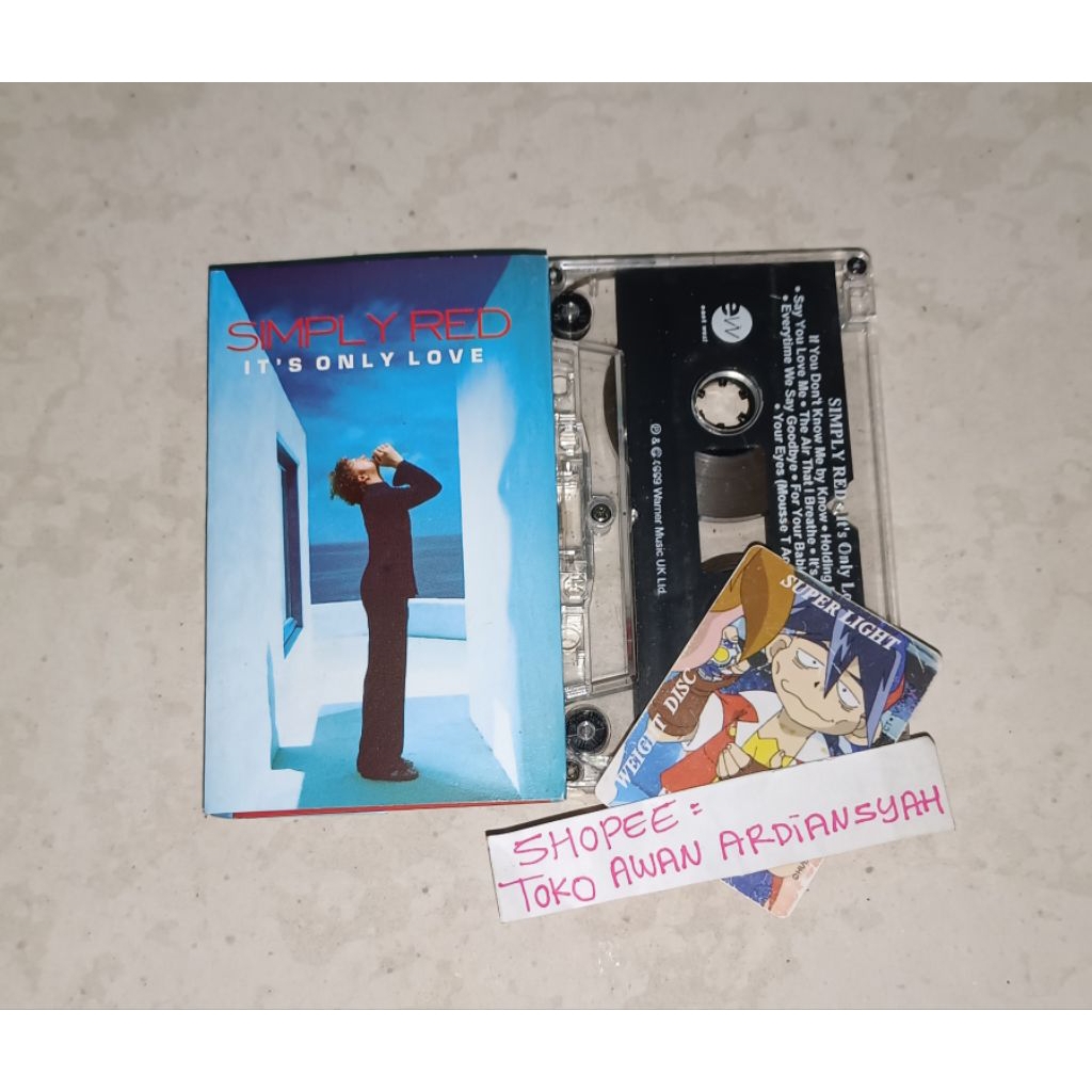 kaset pita simply red it's only love (ada tanda tangan kecil, liat foto ke 3)
