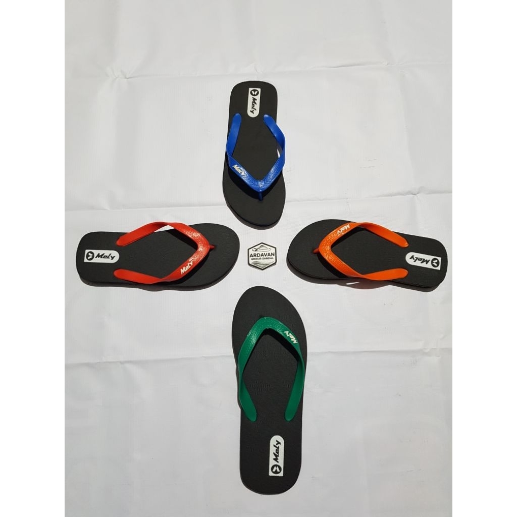 Grosir Sandal Jepit Mely Akio Ukuran 9 - 11 Isi 6 Pasang
