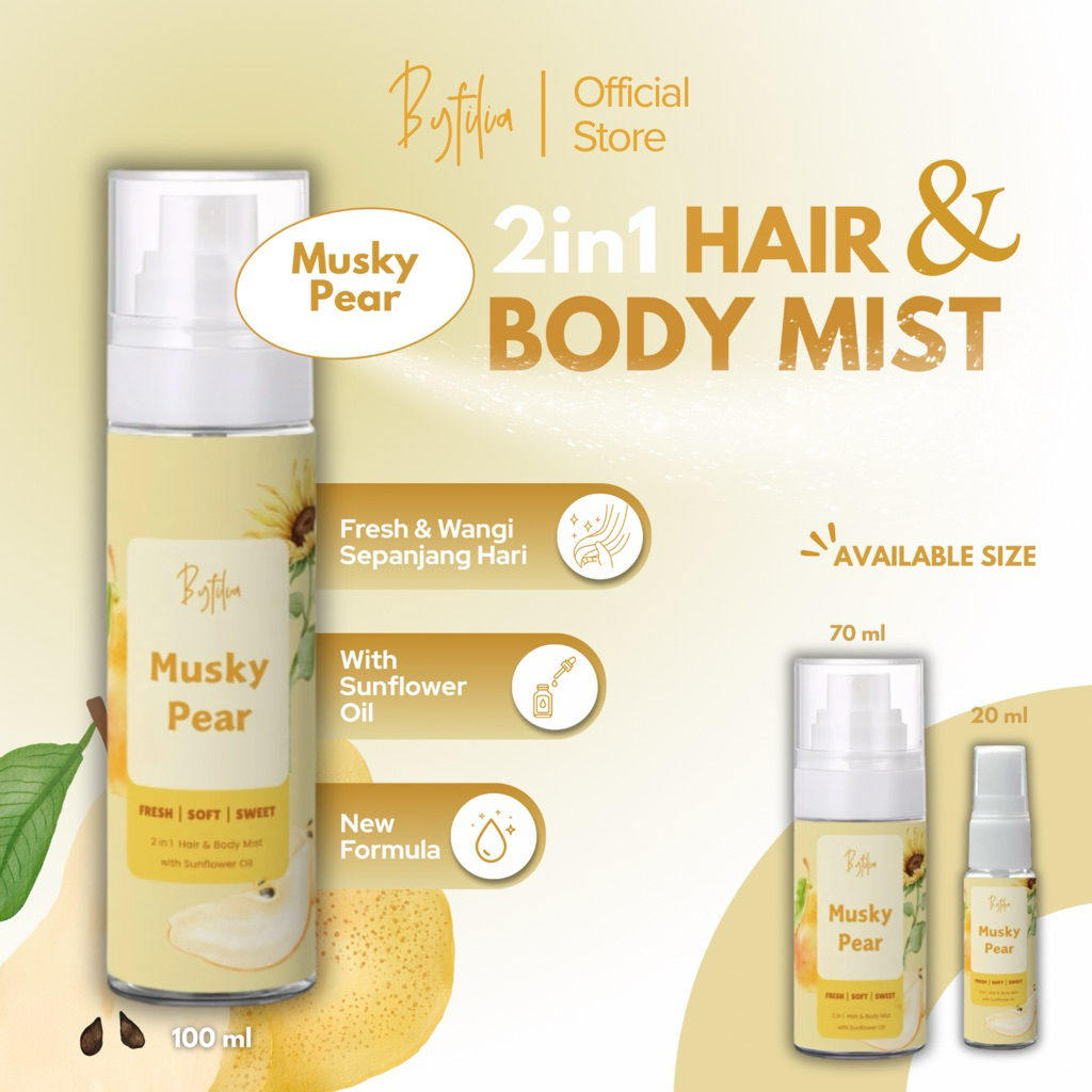BYFILIA — MUSKY PEAR 2in1 Hair and Body Mist Parfum Hairmist Bodymist