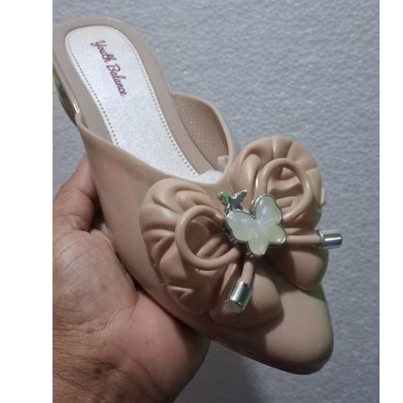 634-16 BALANCE/ SANDAL SLOP KARET IMPORT WANITA MODEL DEPAN LANCIP ADA PARIASI PITA BESAR HAK 2.5 CM