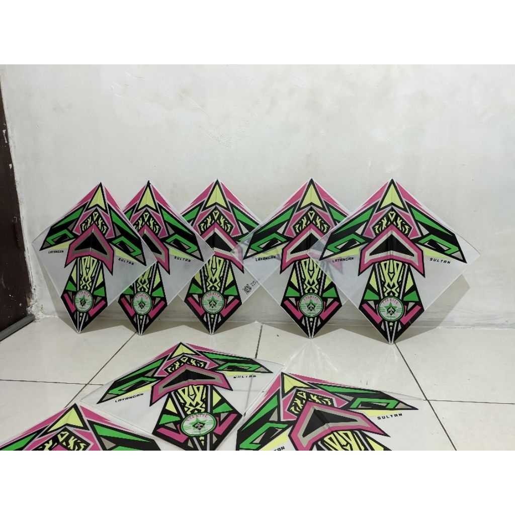 Layangan Sukoi super Turnamen 5 warna (limited)  full petung