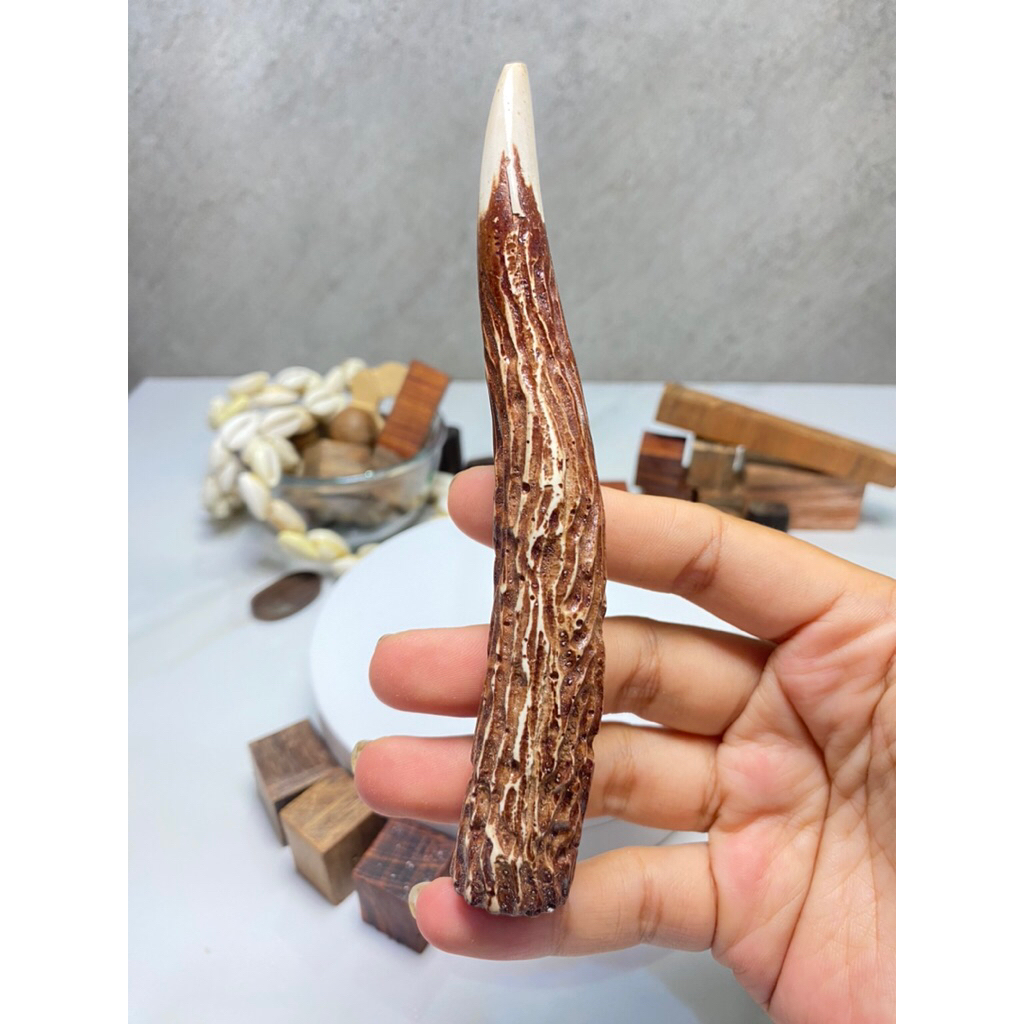 Pipa Rokok Tanduk Rusa Replika Bahan Tulang Impor