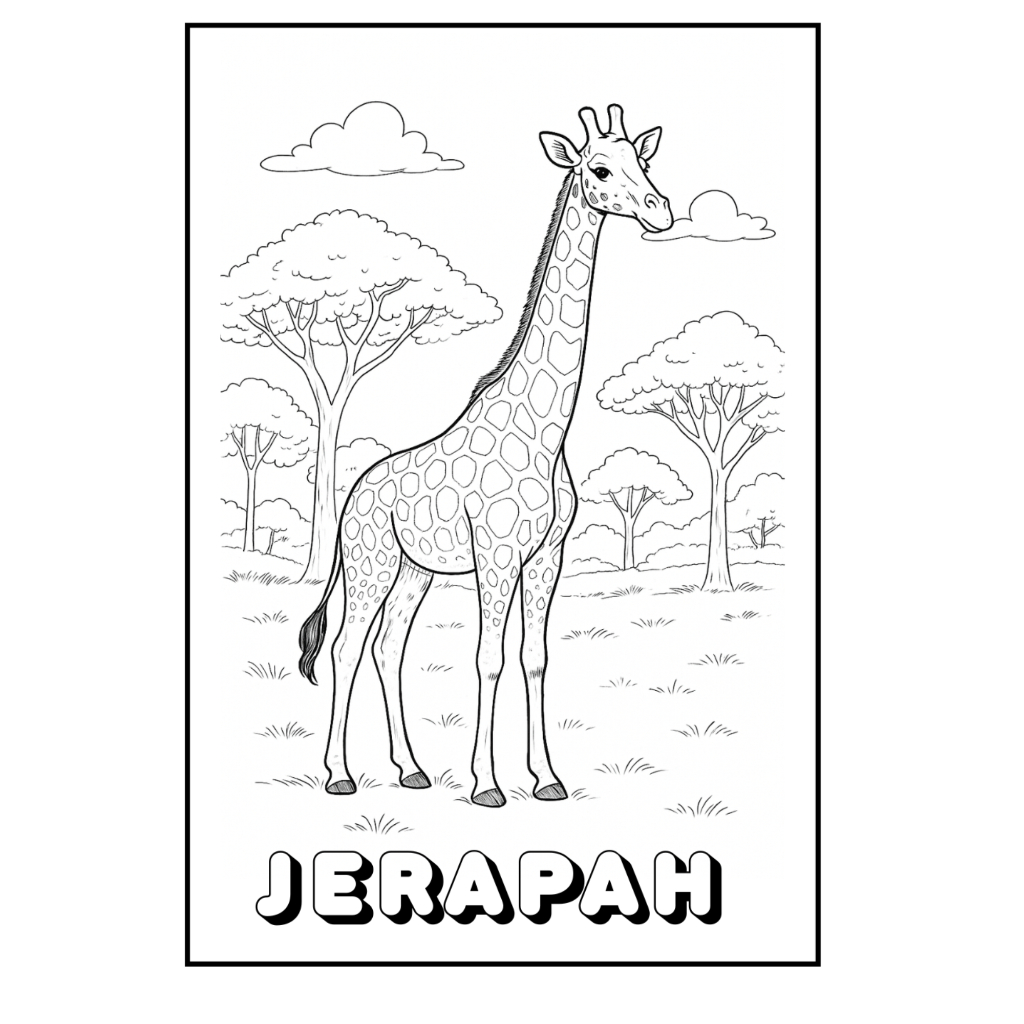 Lembar Mewarnai Hewan – Edukasi Anak Cerdas dan Kreatif Gambar Hewan Lucu untuk Diwarnai | Aktivitas