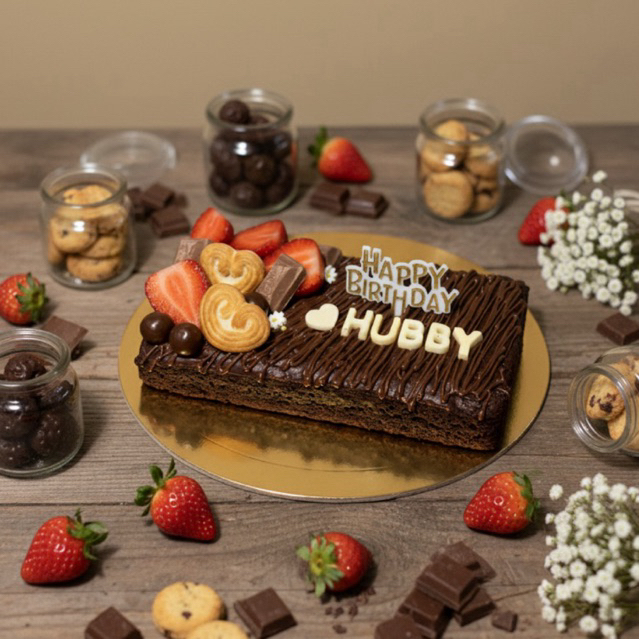 Brownies Fudgy Premium Custom — Birthday Anniversary Hampers Gift Box