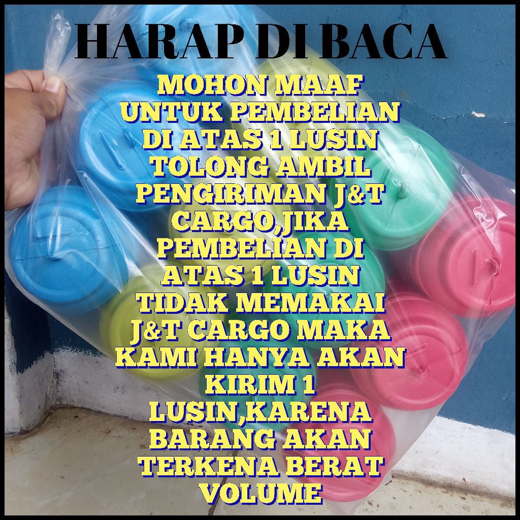 celengan plastik kecil 1 lusin isi 12 pcs