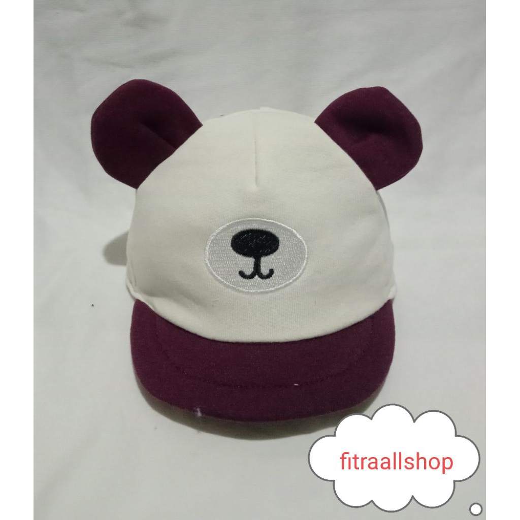 topi anak lucu #topi bayi karakter #topi bordir binatang #