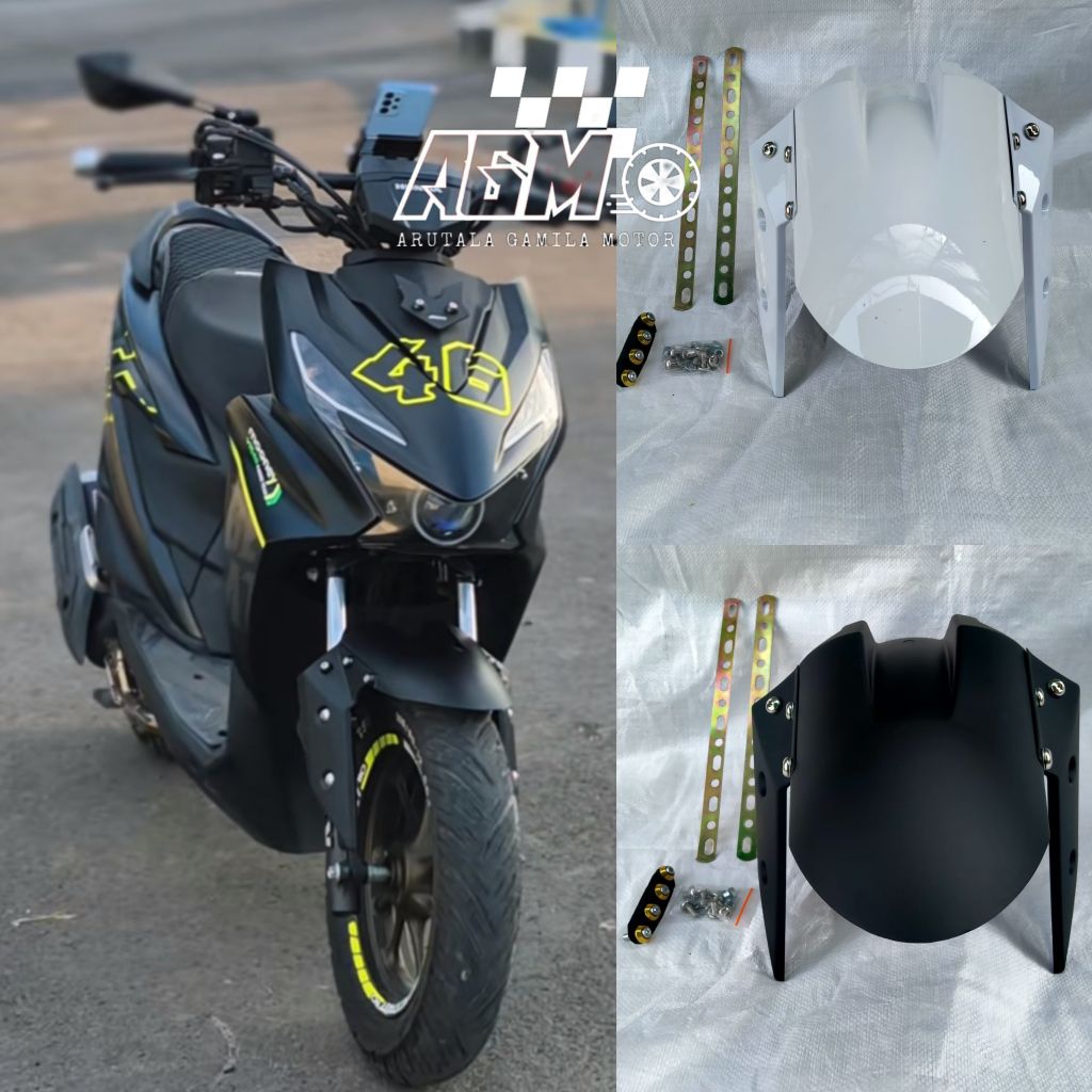 SPAKBOR DEPAN HONDA BEAT STREET OLD BEAT STREET NEW MODEL VARIASI PLUS BAUT PLAT