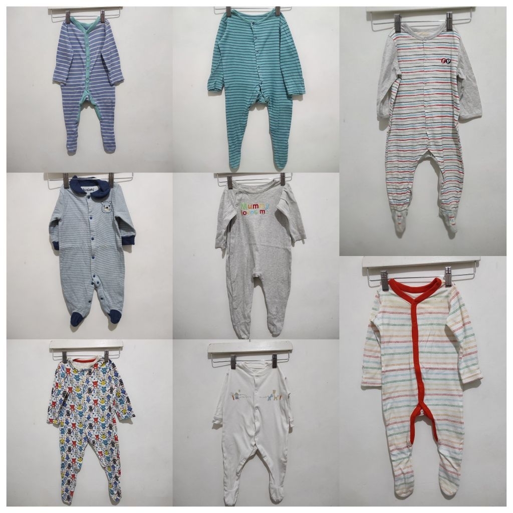 preloved sleepsuit bayi laki laki. preloved sleepsuit bayi cowo.