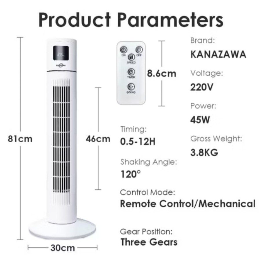 Tower Fan Japan / kipas tower multifungsi