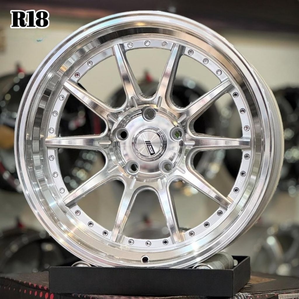 velg racing R18 JF SSR ZEST FULL POLISH MIRROR LEBAR 9,5 velg ring 18 Reborn Almaz civic crv venture