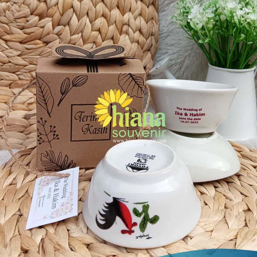 Souvenir Mangkok Ayam Jago Mini / SOUVENIR MANGKOK TOYOKI / SOUVENIR MANGKOK DP