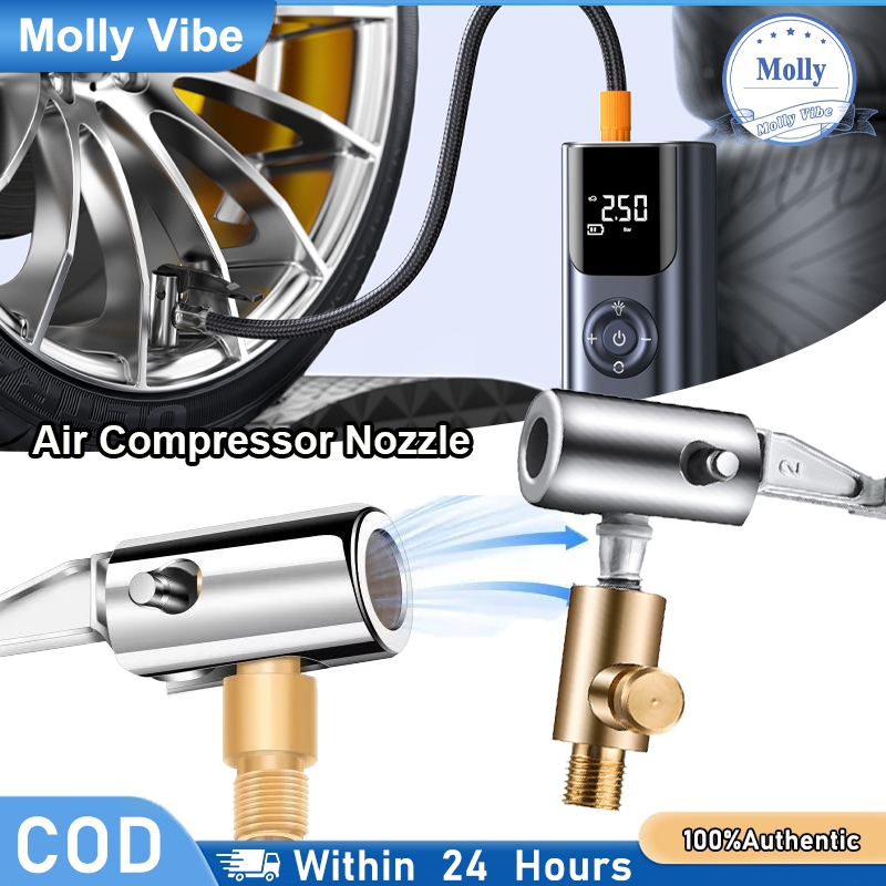 Tire Nozzle Angin Ban Klem Clip On Air Chuck Ban Kuningan - Adaptor & Selang Kompresor