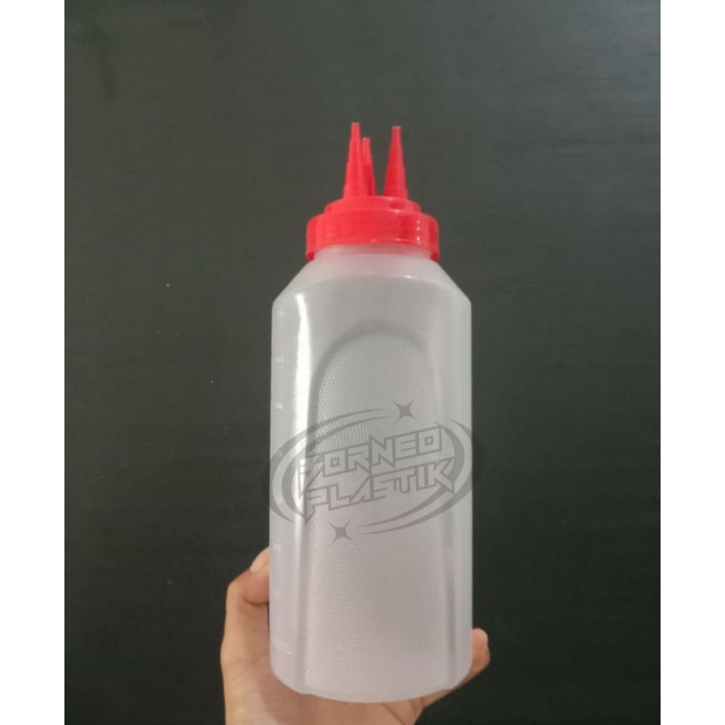 Botol Saos / Botol Kecap / Botol Mayonnaise 3 Lubang
