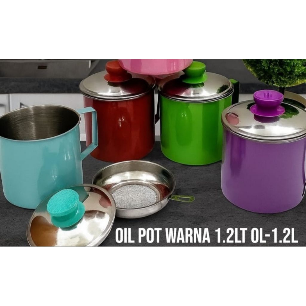 Saringan minyak / Oil pot warna / Saringan minyak stainless