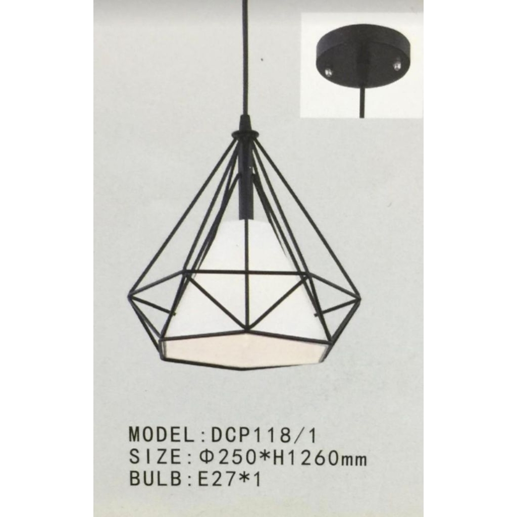 Lampu Gantung Hias Vintage Minimalis 1 Lampu Meja Makan Meja Island Elegan