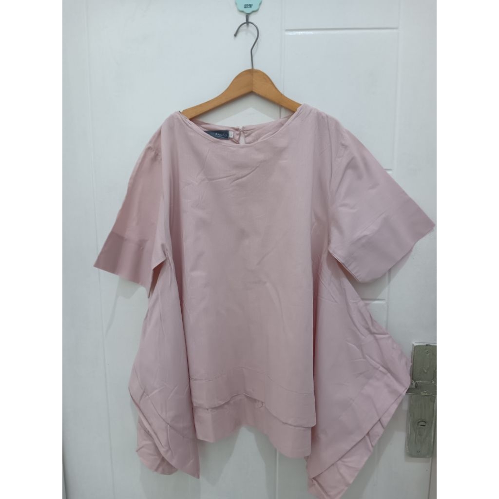 preloved blouse katun linen by needle & thread