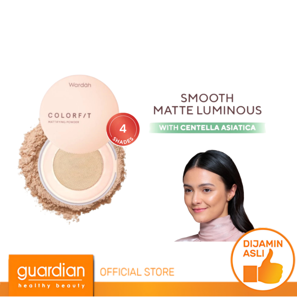 Wardah Colorfit Mattifying Powder 10 g - Bedak Tabur Dengan SPF 30PA++ dan Oil Control Hingga 12 Jam