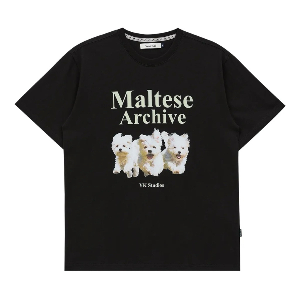WAI KEI Maltese Archive Tshirt Black size 0