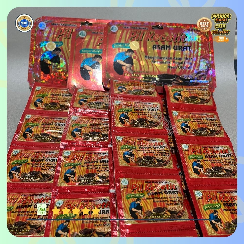 PIL KECETIT ASAM URAT ASLI ORIGINAL ( 20 SCASET 2 KAPSUL )