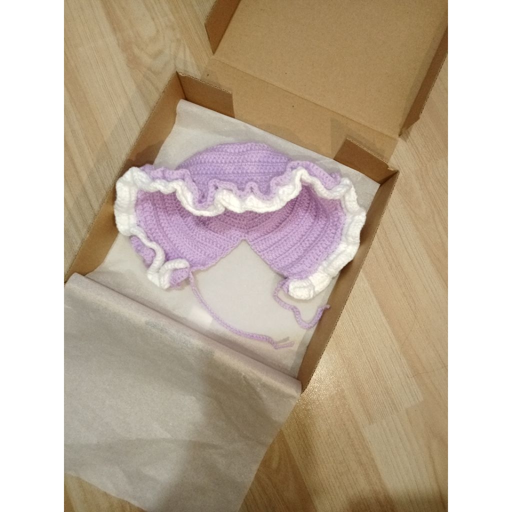 [100% HANDMADE] Hat Baby Bonnet | Topi Bayi Bonnet