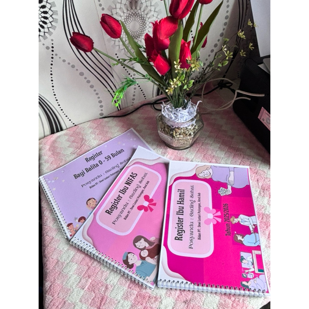 buku register pelayanan kesehatan dan posyandu