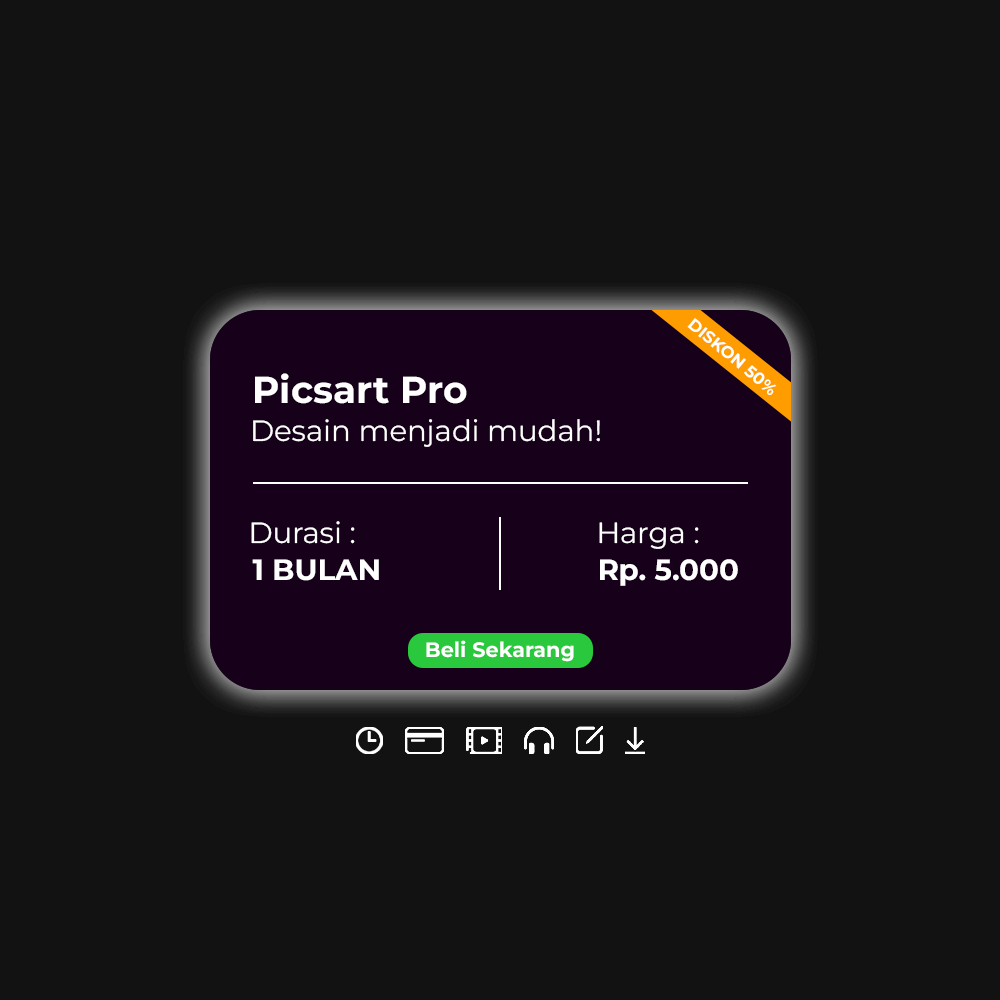 PICSART PRO 1 BULAN GARANSI TERMURAH SESOPIPIPI