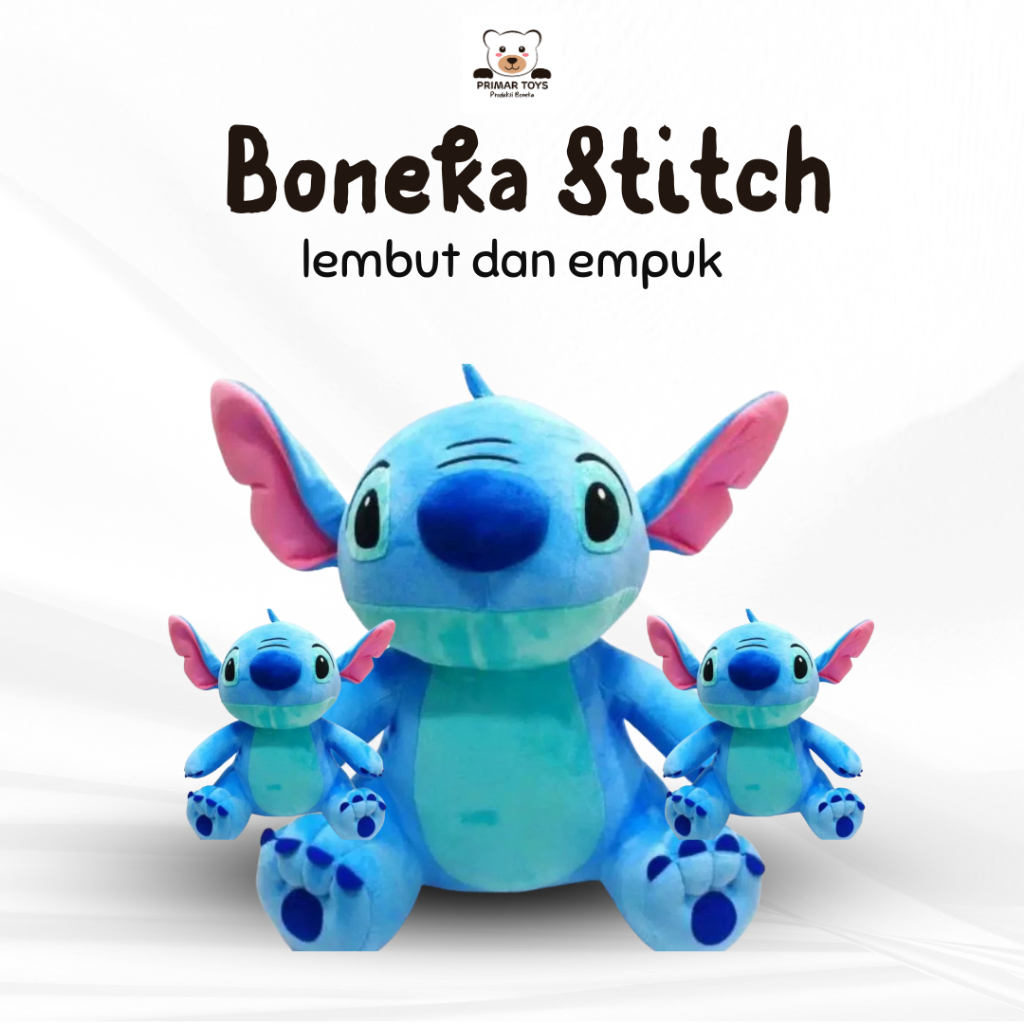 Boneka Karakter stitch ukuran 55 cm