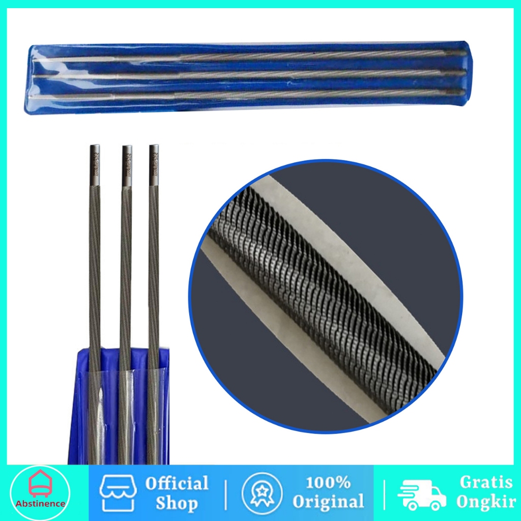 3 PCS KIKIR CHAINSAW KUDA 4.8 / 5.5 MM ASLI GERMAN / FILES KETTENSAGE FEILEN PFERD BULAT CHAINSAW