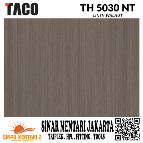 TACO HPL WOODGRAIN TH 5030 NT LINEN WALNUT