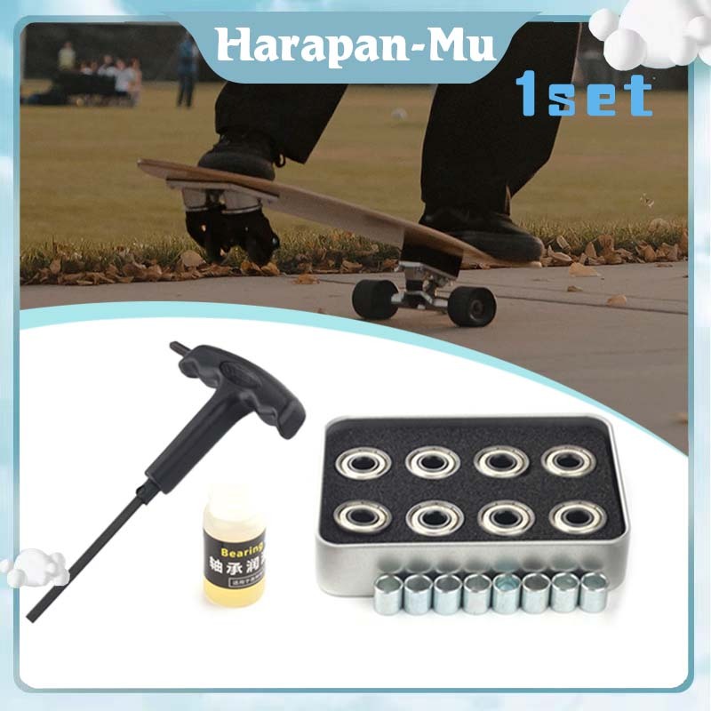 1Set Aksesoris Inline Skate Sepatu Roda / Bearing Skateboard / Bearing Inline Skate
