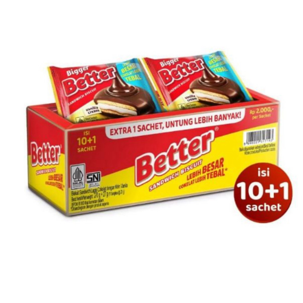 Roma Better Sandwich Biskuit ( Box ) - Better 2000 isi 10