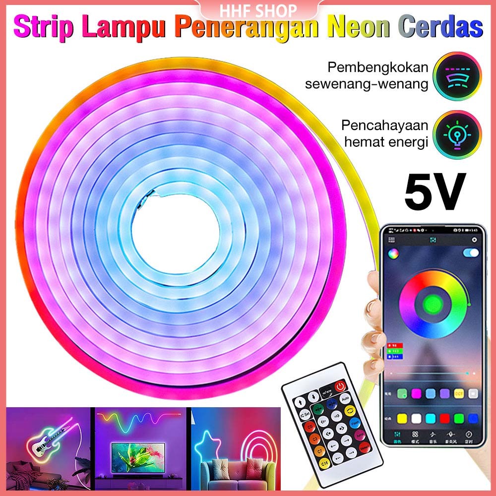 LED Strip Fairy Lights Neon Flexible Strip Light Lampu Tidur LED Strip USB Waterproof LED Strip Kama