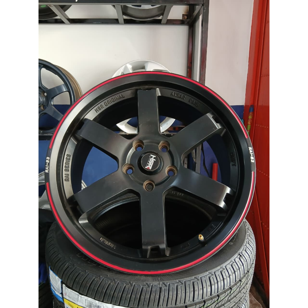VELG MOBIL SECOND HSR RING 18 LEBAR 8 | PELEK MOBIL RUSH/CRV/INNOVA/ALMAZ DLL R18X8 PCD 5X114.3