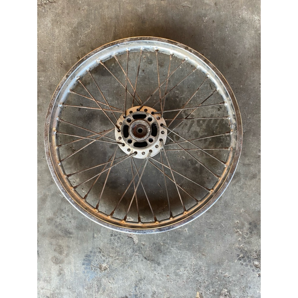 roda velg pelek depan cakram smash 110 lama new l original copotan