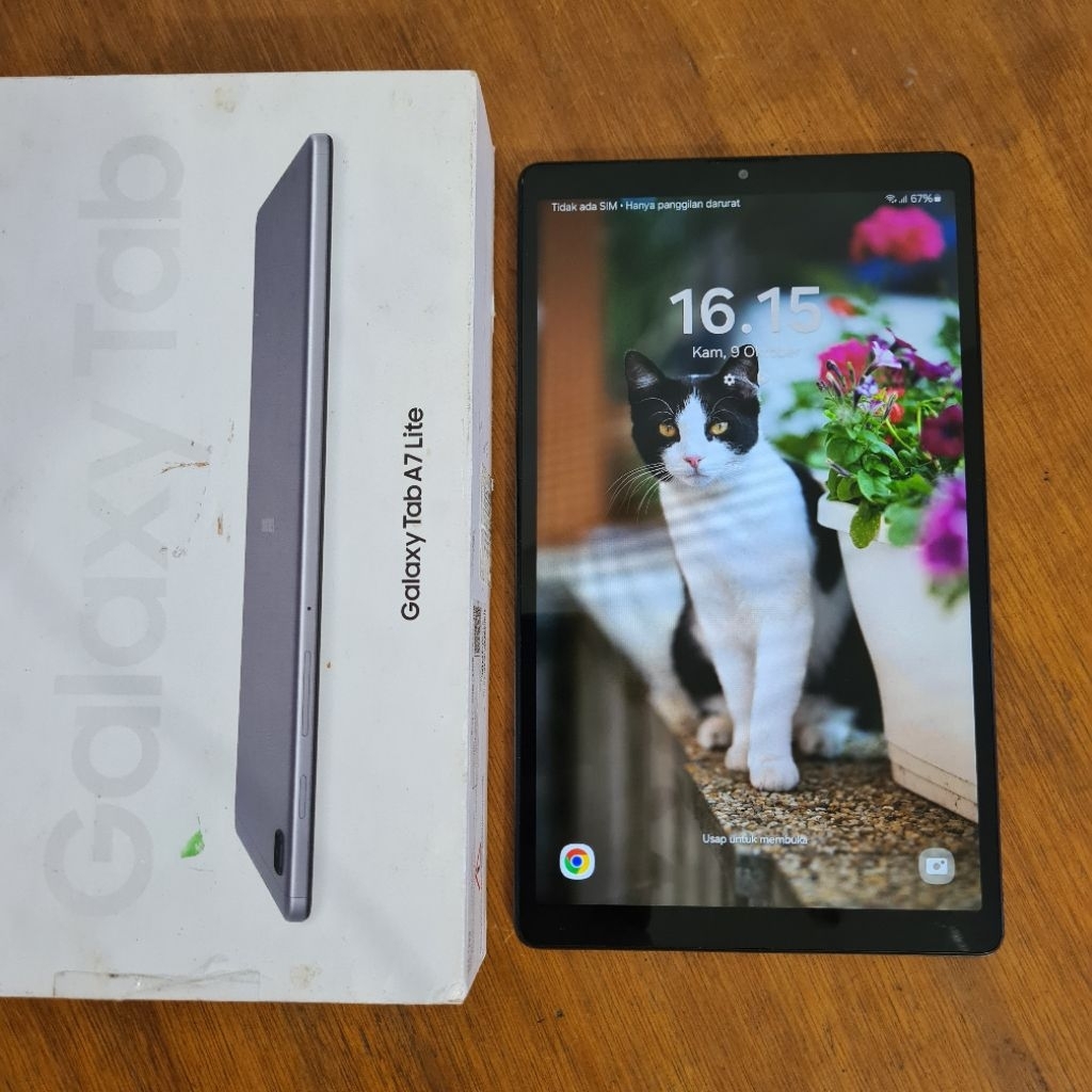 Samsung Tab A7 Lite 3/32 SM-T225 Second Mulus Lengkap Siap Pakai