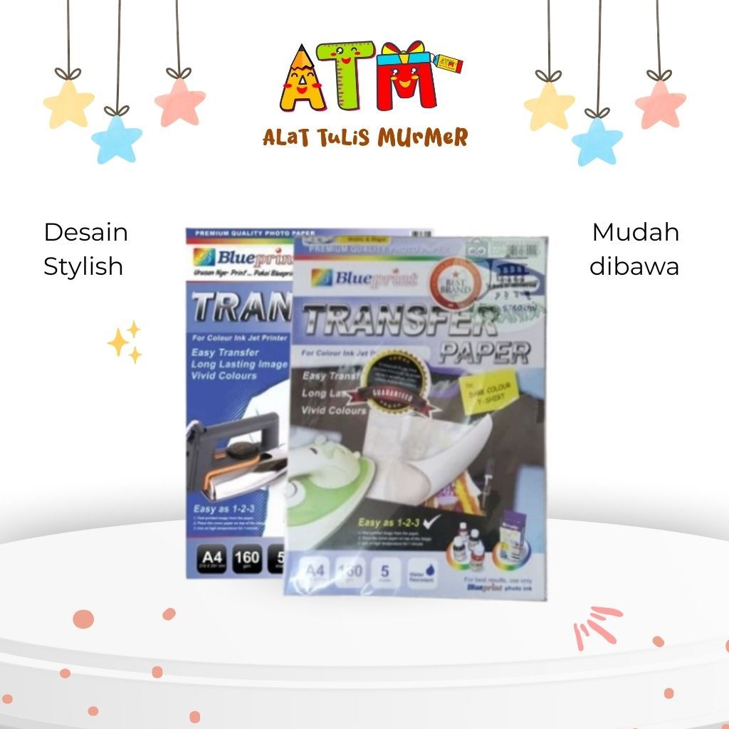 Transfer Paper/Kertas Cetak/Blueprint Transfer Paper 160 GSM White & Dark