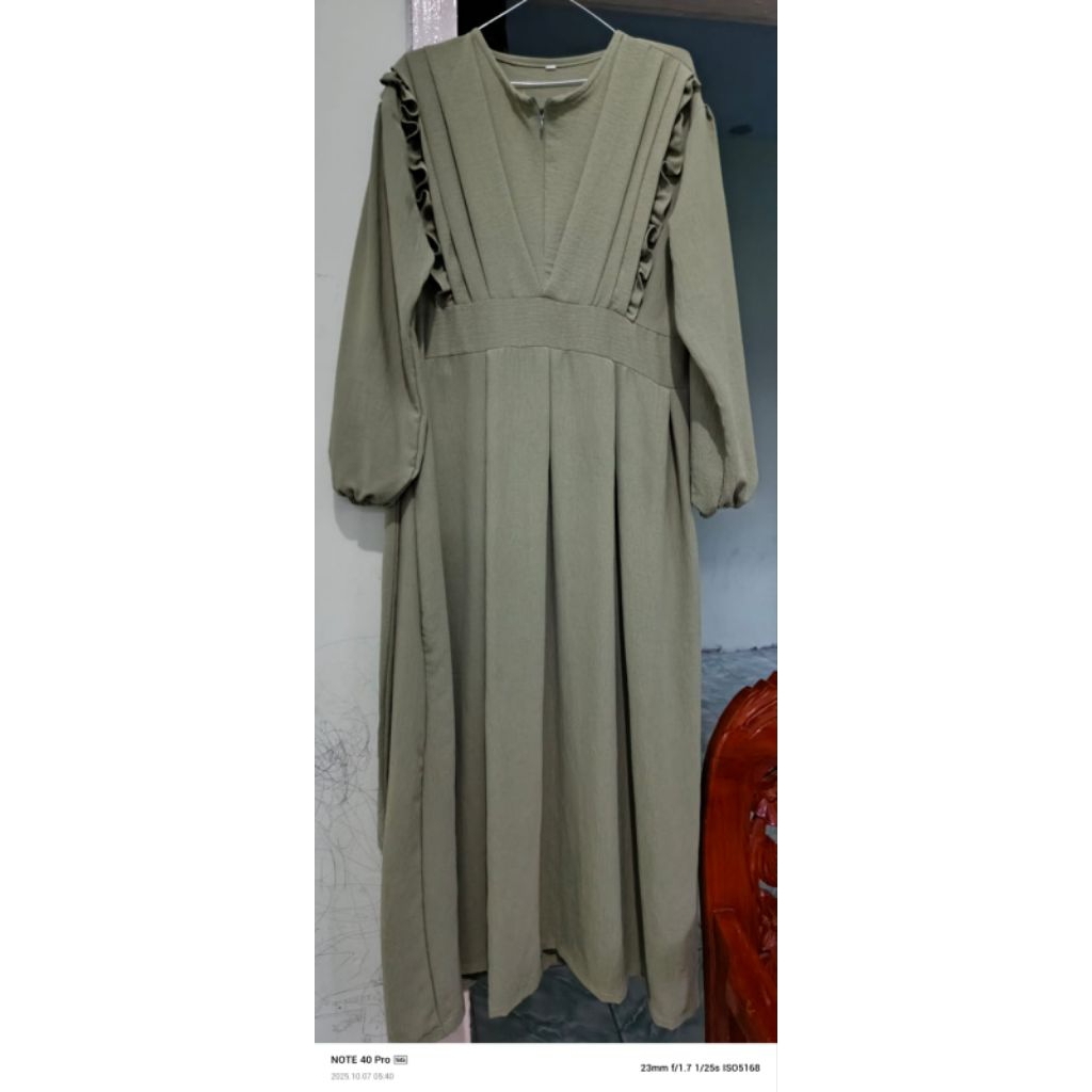 jual gamis aja bekas layak pakai crincle