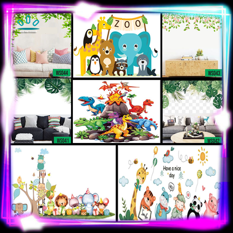 Wall Stiker Besar/Jumbo(bukan stiker kecil)/Stiker Dinding/Stiker Tranparant/Stiker Cuting Motif Poh