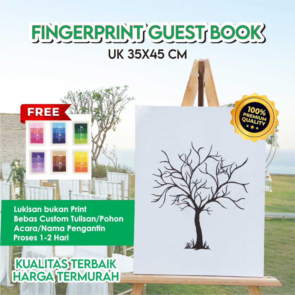 KANVAS WEDDING 35x45 Lukis bukan print