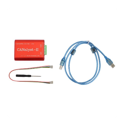 ABJA CAN Analyzer CANalyst-II USB ke CAN Analyzer CAN-Bus Converter Adapter Kompatibel dengan ZLG US