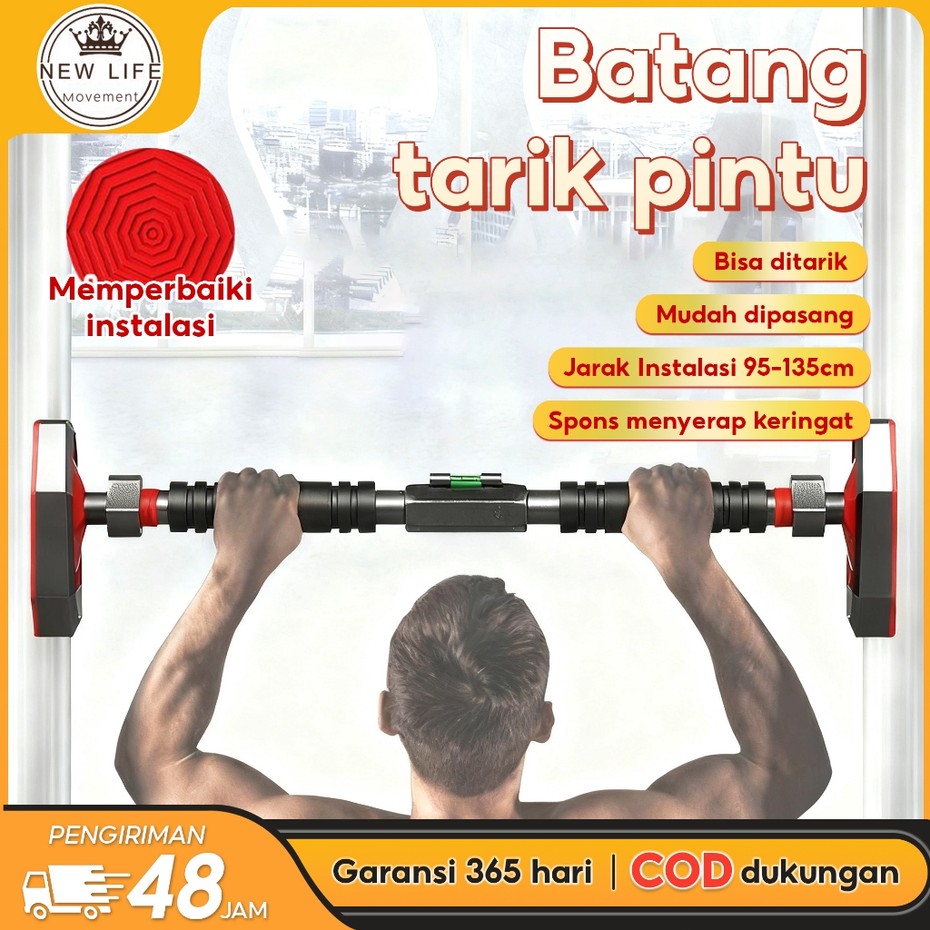 Bar Pull UP bar Adjustable Door Pull up Bar | Alat Olahraga Rumah Equipment Alat olahraga Rumahan