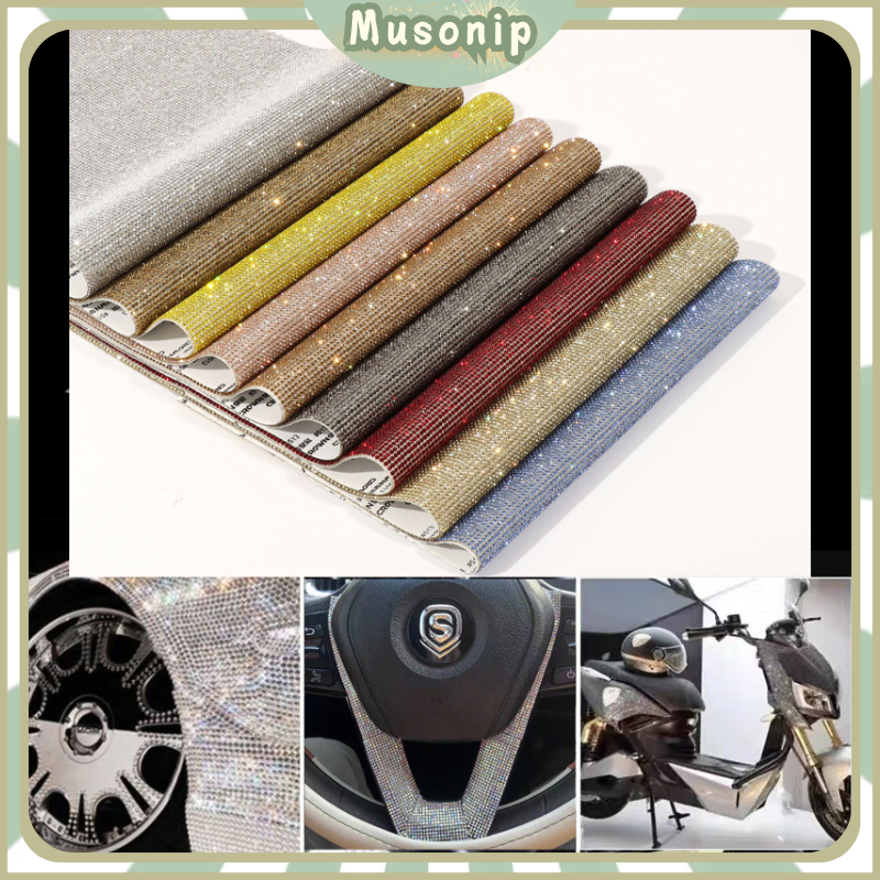 sticker mobil keren DIY Stiker Kristal Berlian Imitasi Rhinestone Sticker keyboard laptop acsesoris 