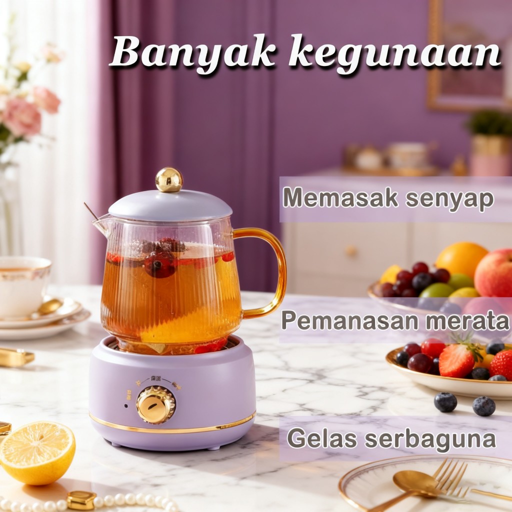 PROMO TERBARU TEKO LISTRIK PEMANAS AIR KETTLE LOW WATT KECIL 08 TEA POT TERMOS KETEL AIR PANAS MINI