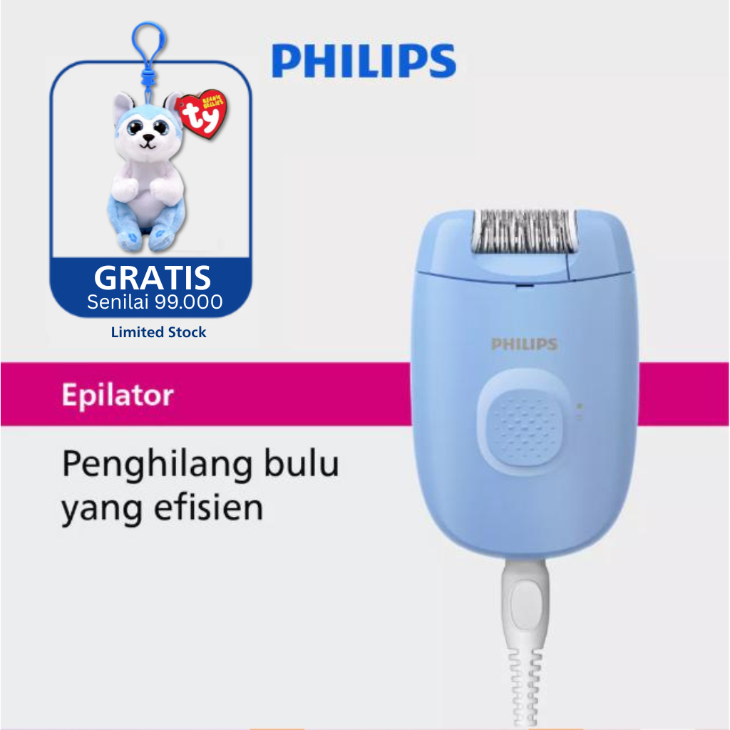 Philips | Epilator | Hair Removal Penghilang Bulu | Hilangkan Bulu Secara dengan Mudah | BRE228/00